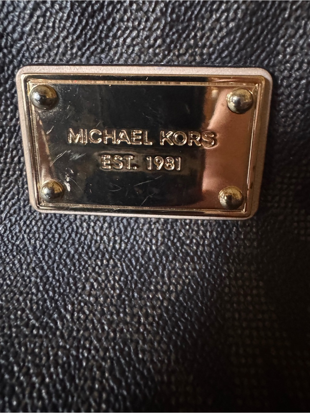 Michael Kors Brown Authentic Logo Cosmetic Case - Picture 2 of 6